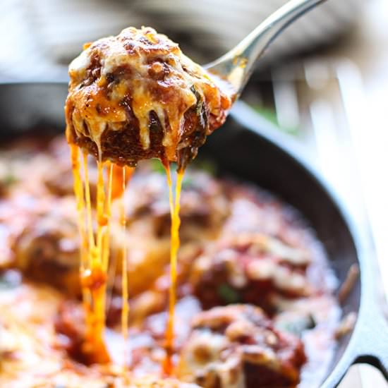 Cheesy Meatball Skillet