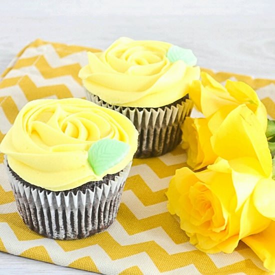 Buttercream Rose Cupcake
