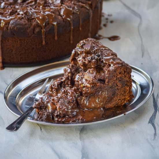 Molten Lava Chocolate Coffee Cake