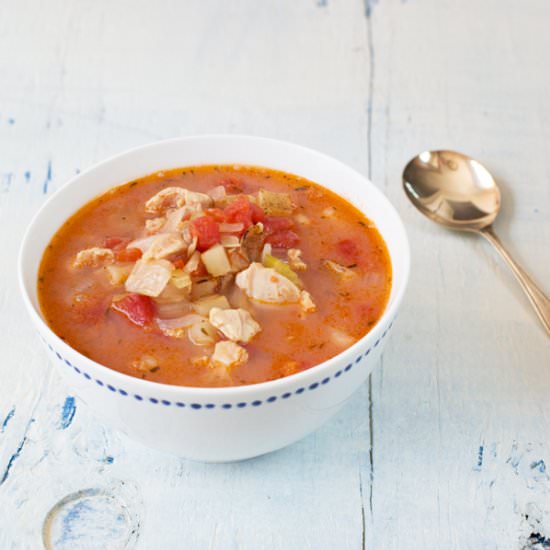 Quick Manhattan Clam Chowder