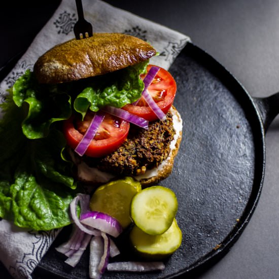 Firm and Meaty Veggie Burger