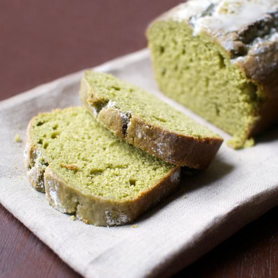 Matcha-Vanilla Pound Cake
