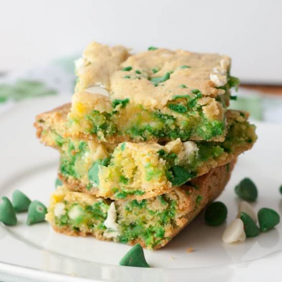 Cake Batter Blondies