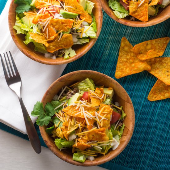 Taco Salad with Doritos
