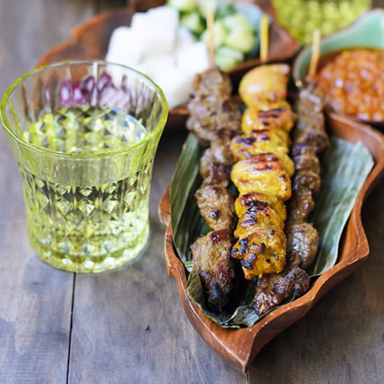 Beef and Chicken Satays