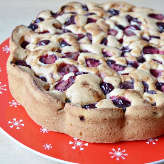 Cherry Sponge Cake