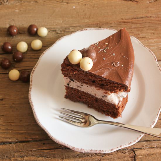 Nutella Kit Kat Oreo Ice Cream Cake