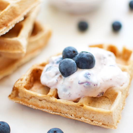 Cake Batter & Oat Waffles