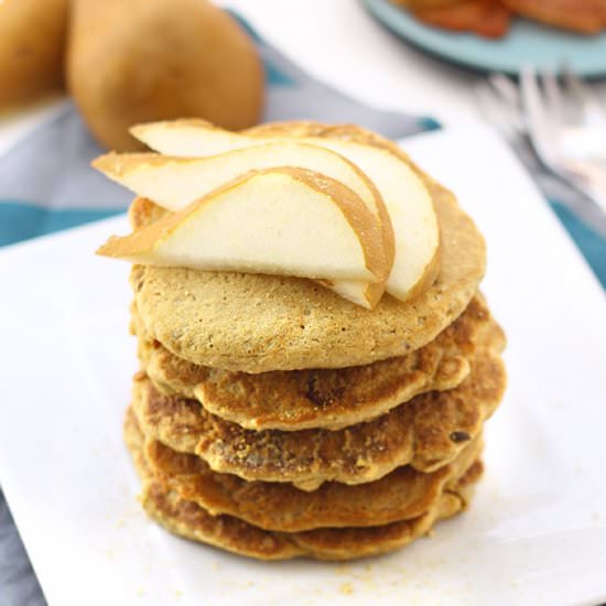 Gluten-Free Ginger Pear Pancakes