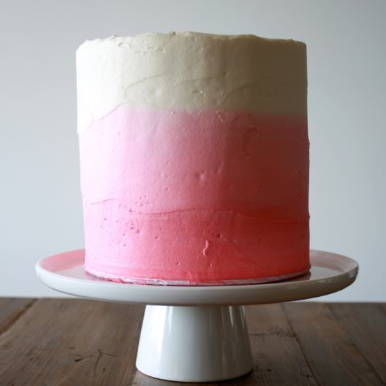 Pretty in Pink Ombre Cake