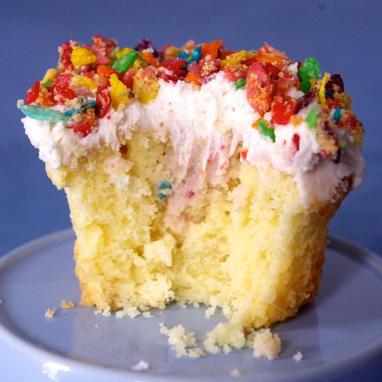 Fruity Pebble Cupcakes