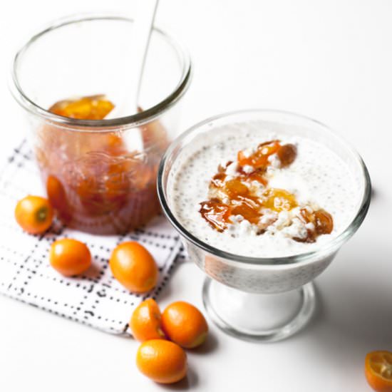 Kumquat Marmalade and Chia Pudding