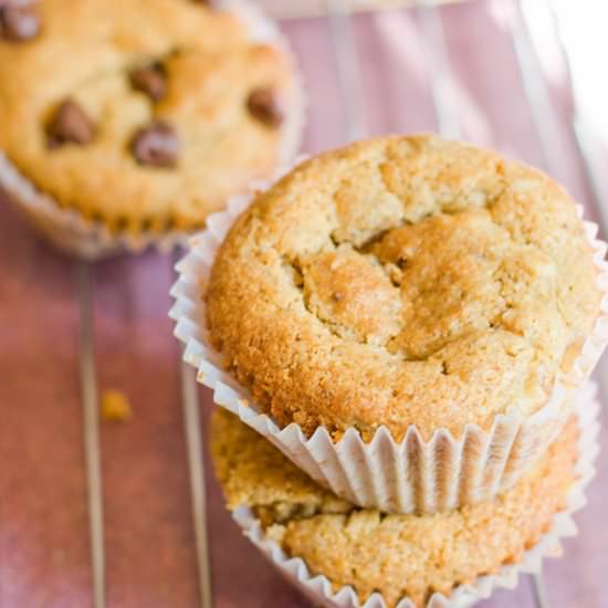 Peanut Butter Banana Muffins