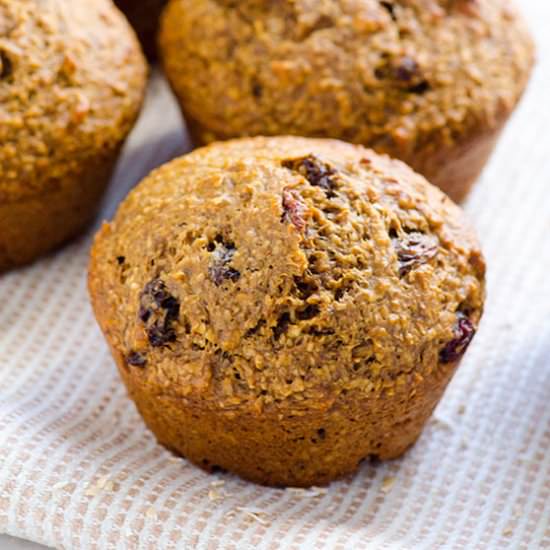 Clean Eating Oat Bran Muffins