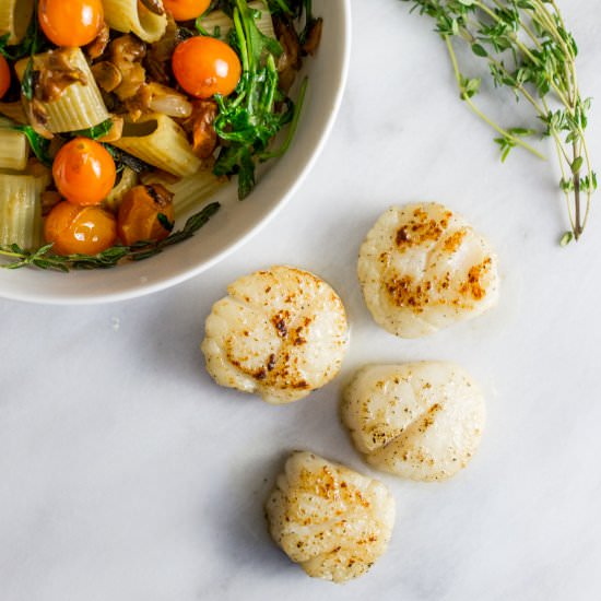 Perfect Pan Seared Scallops