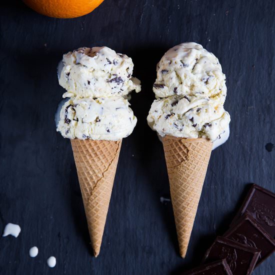 Orange Chocolate Chip Ice Cream