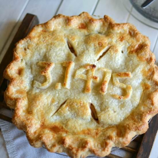 Bourbon Apple Pie for Pi Day
