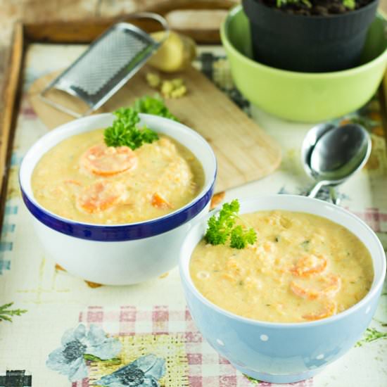 Lean Kohlrabi Carrot Soup