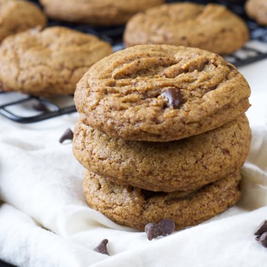 Chewy Whole Wheat Chocolate Cookies