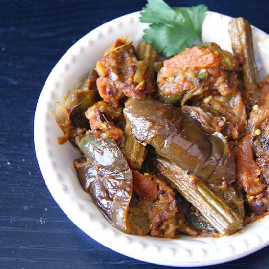 Brinjal Drumstick Masala