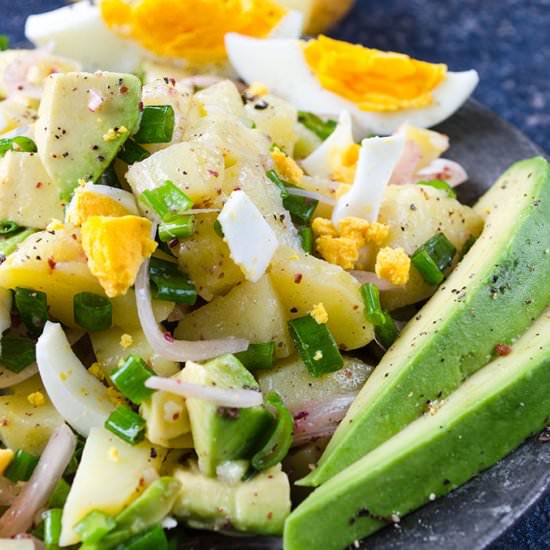 Avocado and Egg Potato Salad