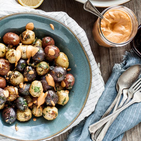 Garlic & Herb Roasted Potatoes