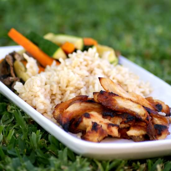 Healthy Baked Sesame Garlic Chicken