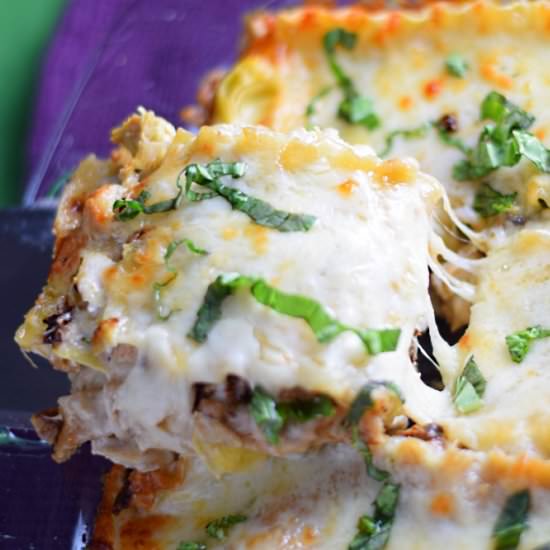 Chicken and Artichoke Lasagna