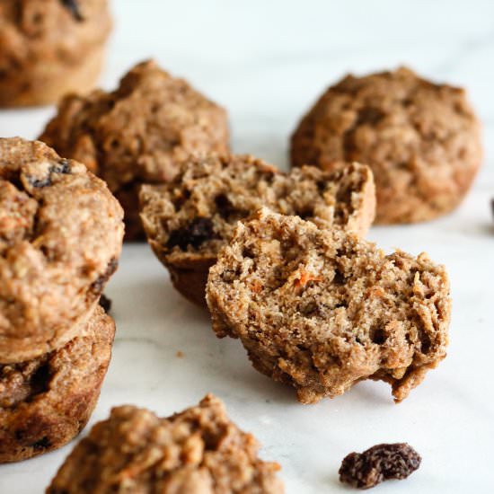 Vegan morning glory muffins