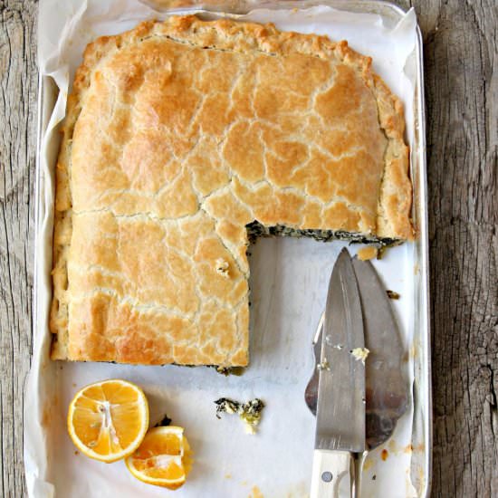 Feta and Silverbeet Pie with Yoghur