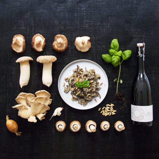 Mushroom Risotto with Prosecco