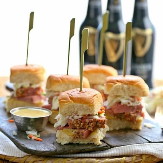 Corned Beef and Cabbage Sliders