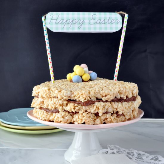 Krispie Treat Layer Cake