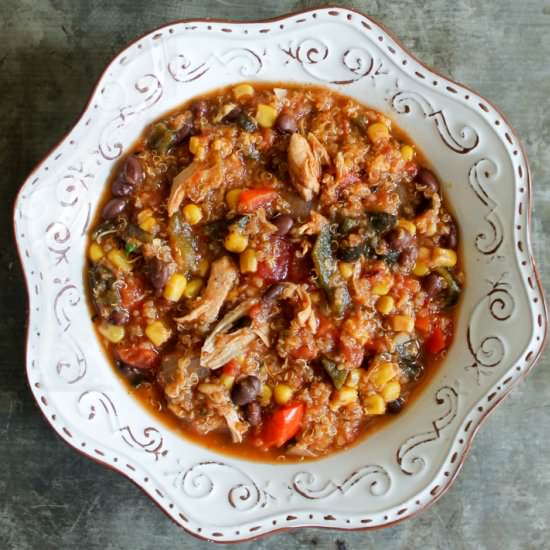 Slow Cooker Chicken Tortilla Soup