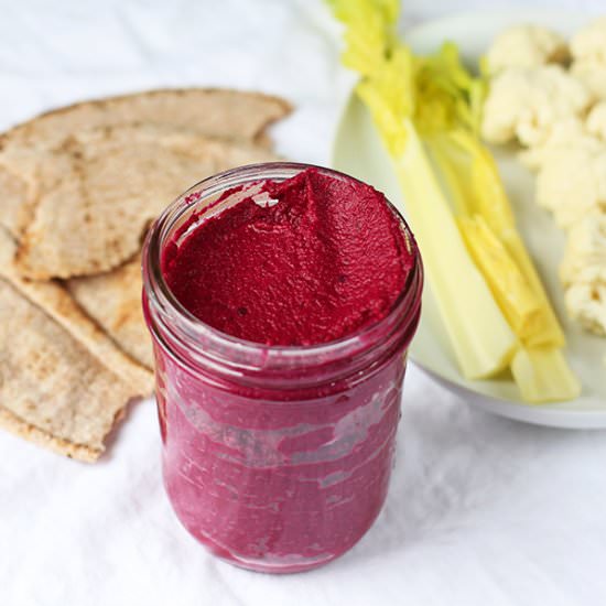 Beet & Black-Eyed Pea Hummus