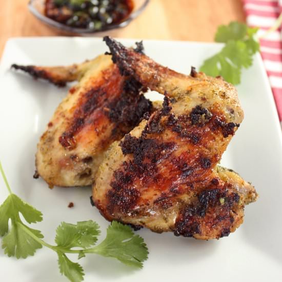 Baked Chicken Wings in Cilantro