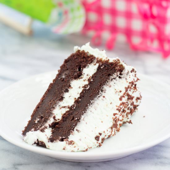 Chocolate Cake with Mint Frosting