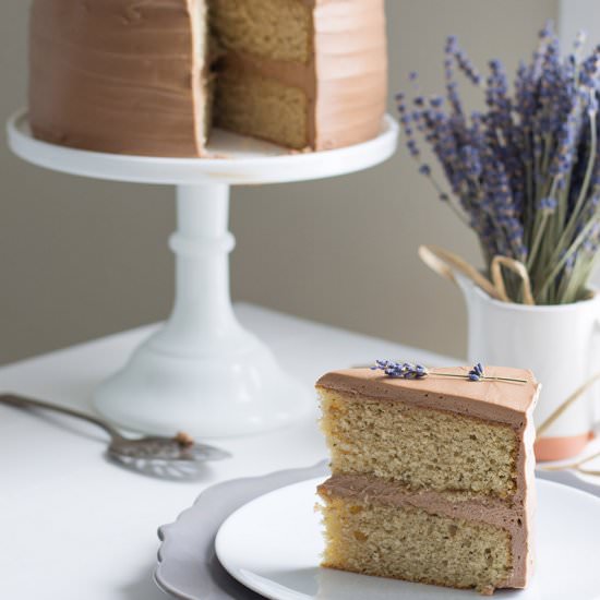 Earl Grey Chocolate Lavender Cake