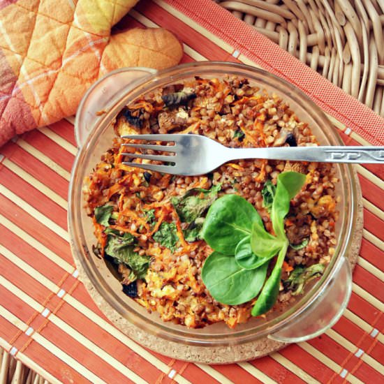 Baked Buckwheat with Chicken