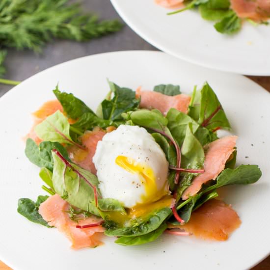 Smoked Salmon Salad with Lemon Dill