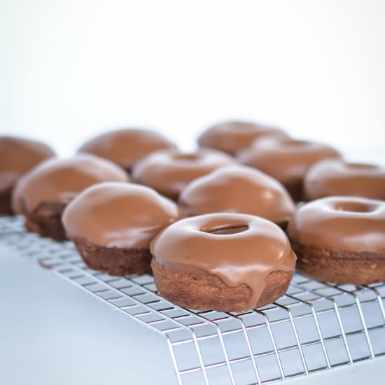 Chocolate Mini Donuts with Ganache
