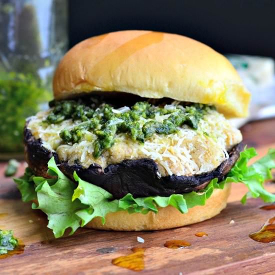 Italian Stuffed Portobello Burger