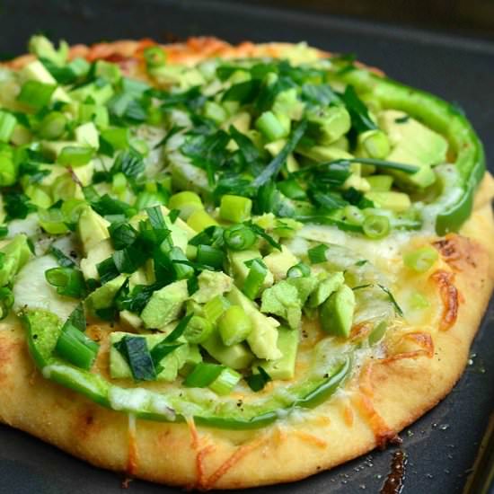 Green Naan Pizza