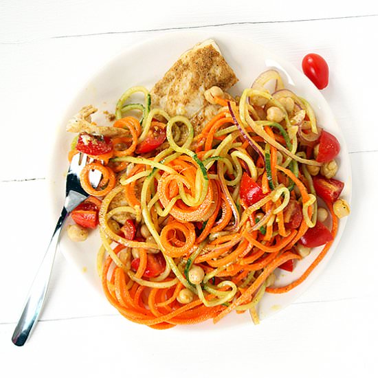 Spiced Cod and Garbanzo Salad