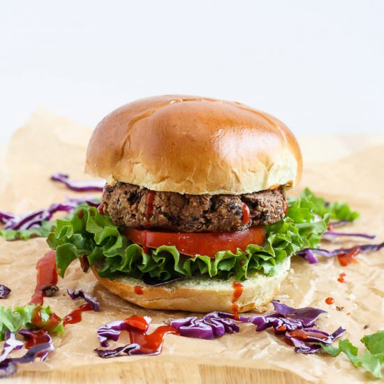 Thai Black Bean Veggie Burger