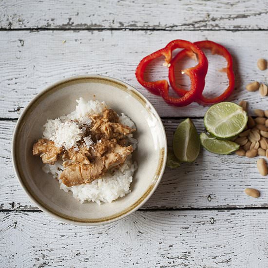 Crockpot Peanut Chicken