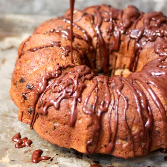 Whole Wheat Banana Bundt Cake