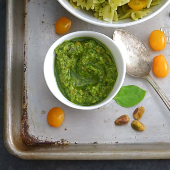Pistachio basil pesto