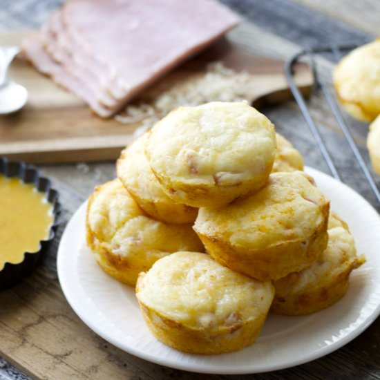 Ham and Swiss Puffs