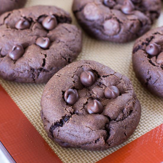 Chocolate Chocolate Chip Cookies